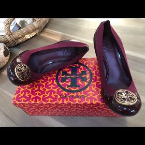 Tory Burch dark red wedge Size 35/US5